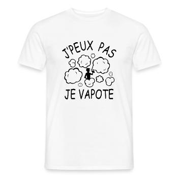 I can not I vapote - Men's T-Shirt - white - Front - AI Model Male 178 dark (178cm)
