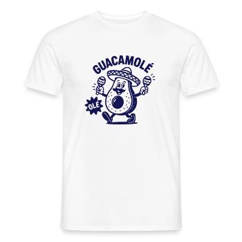 Guacamolé Olé - Acocado in Fiestastimmung - Männer T-Shirt - Weiß - Vorne - AI Model Male 178 dark (178cm)