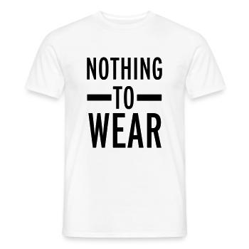 Nothing To Wear - T-shirt homme - blanc - Devant - AI Model Male 178 dark (178cm)