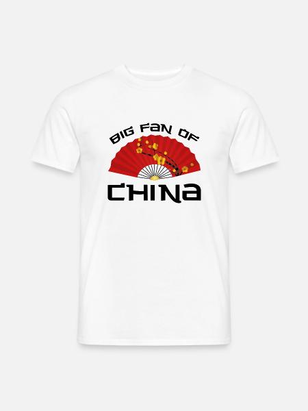 Großer Fan von China - Männer T-Shirt - Weiß