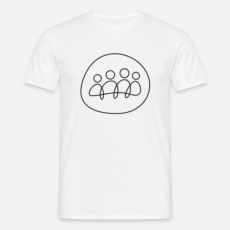 Gruppearbejde - T-shirt til herrer - hvid
