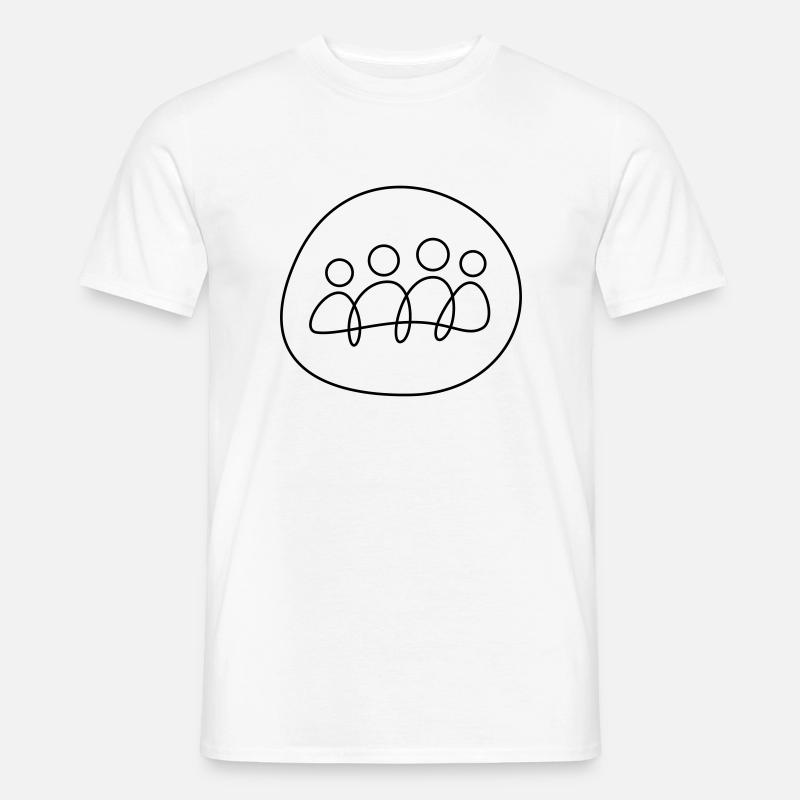 Teamwork - Männer T-Shirt - Weiß
