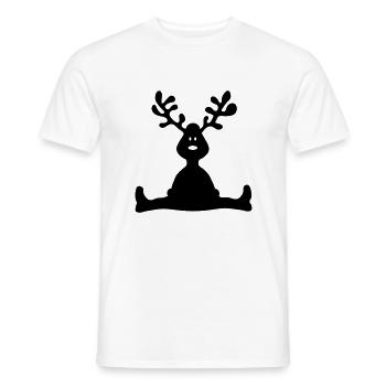 Elch Geweih - Männer T-Shirt - Weiß - Vorne - AI Model Male 178 dark (178cm)