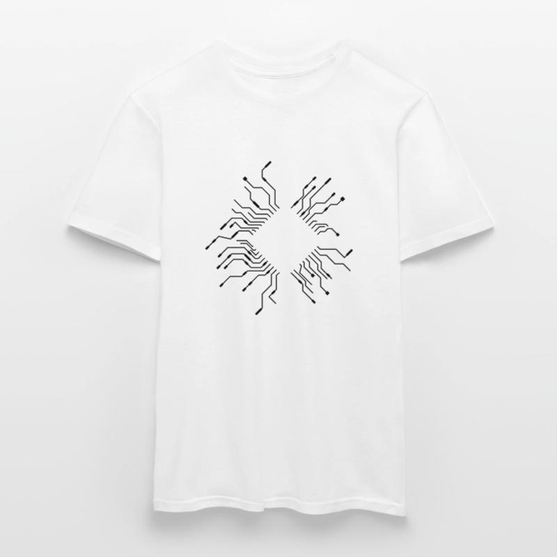 wires processor cpu wire cabling computer Men's T-Shirt
