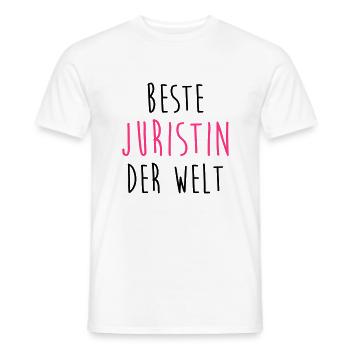 Jurist Juristin Rechts Richter Richterin Polizei - Männer T-Shirt - Weiß - Vorne - AI Model Male 178 dark (178cm)
