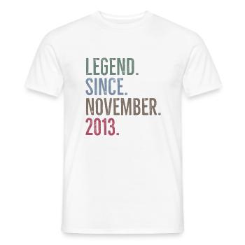 Légende depuis novembre 2013 - T-shirt homme - blanc - Devant - AI Model Male 178 dark (178cm)