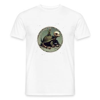 Trinktier Chill the Skull - Männer T-Shirt - Weiß - Vorne - AI Model Male 178 dark (178cm)