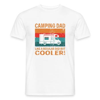 Camping Dad like a regular Dad but cooler - Männer T-Shirt - Weiß - Vorne - AI Model Male 178 dark (178cm)