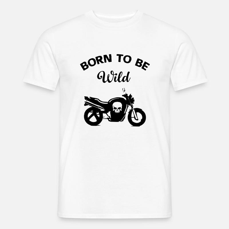 motorrad - Männer T-Shirt - Weiß