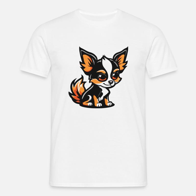 hund comic - Männer T-Shirt - Weiß
