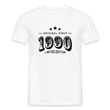 Original since 1990 - Männer T-Shirt - Weiß - Vorne - AI Model Male 178 dark (178cm)