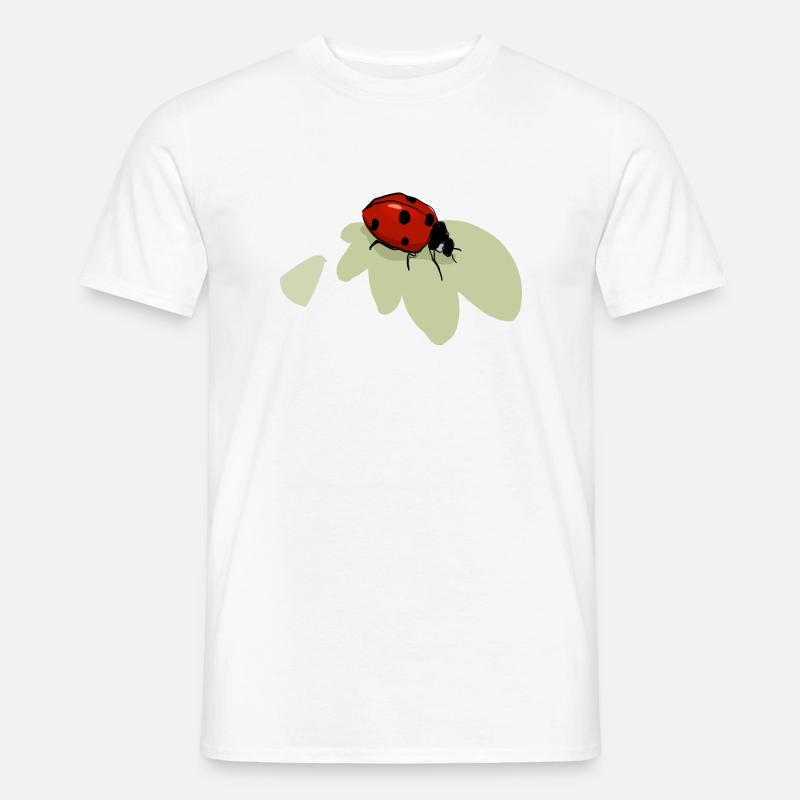 Marienkäfer - Männer T-Shirt - Weiß