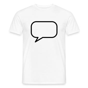 Ballon - T-shirt homme - blanc - Devant - AI Model Male 178 dark (178cm)