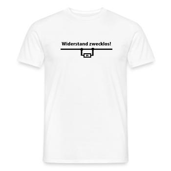 Electric - Men's T-Shirt - white - Front - AI Model Male 178 dark (178cm)
