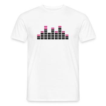 Equalizer - Men's T-Shirt - white - Front - AI Model Male 178 dark (178cm)