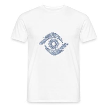 Odin Rabe Huginn Muninn ragnarok myther thor Geschenk - Männer T-Shirt - Weiß - Vorne - AI Model Male 178 dark (178cm)