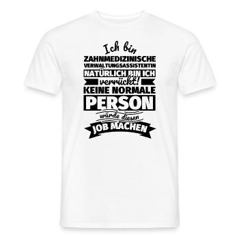 Zahnmedizinische Verwaltungsassistentin Geschenke - Männer T-Shirt - Weiß - Vorne - AI Model Male 178 dark (178cm)