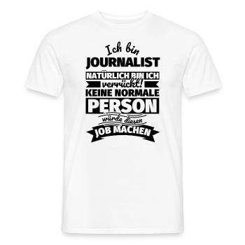 Journalist Geschenke - Männer T-Shirt - Weiß - Vorne - AI Model Male 178 dark (178cm)