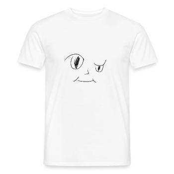 Komisches Gesicht - Männer T-Shirt - Weiß - Vorne - AI Model Male 178 dark (178cm)