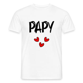 OPA. VATERTAG. ALLES GUTE ZUM GEBURTSTAG OPA. ICH LIEBE DICH - Männer T-Shirt - Weiß - Vorne - AI Model Male 178 dark (178cm)