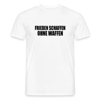 Frieden schaffen ohne waffen - Männer T-Shirt - Weiß - Vorne - AI Model Male 178 dark (178cm)