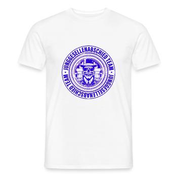 Bachelor Party Team Totenkopf - Men's T-Shirt - white - Front - AI Model Male 178 dark (178cm)