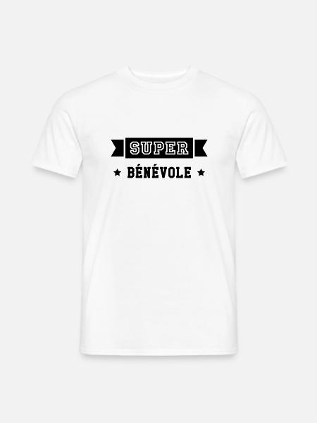 Bénévolat / Bénévole / Solidaire / Humanitaire - T-shirt homme - blanc