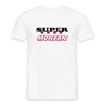 Super morfar - T-shirt homme - blanc - Devant - AI Model Male 178 dark (178cm)