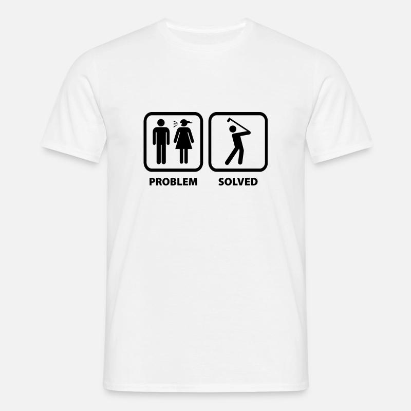 Problem Solved Golf - Men's T-Shirt - white