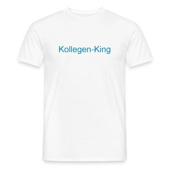 Kollegen King - Männer T-Shirt - Weiß - Vorne - AI Model Male 178 dark (178cm)