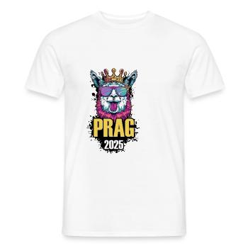 Prag 2025 Alpaka Party Urlaub - Männer T-Shirt - Weiß - Vorne - AI Model Male 178 dark (178cm)