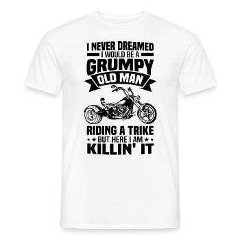 Trike - Men's T-Shirt - white - Front - AI Model Male 178 dark (178cm)