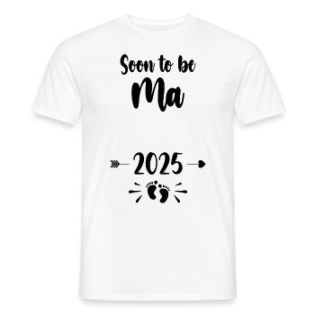 Ma Soon To Be Mom 2025 Mother Pregnant Kids Mother - Men's T-Shirt - white - Front - AI Model Male 178 dark (178cm)