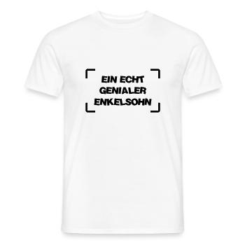 Enkel / Enkelin / Enkelsohn / Oma / Opa - Männer T-Shirt - Weiß - Vorne - AI Model Male 178 dark (178cm)