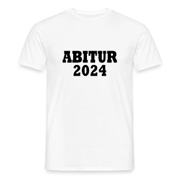 Abitur 2024 - Männer T-Shirt - Weiß - Vorne - AI Model Male 178 dark (178cm)