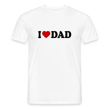 I love dad - Männer T-Shirt - Weiß - Vorne - AI Model Male 178 dark (178cm)