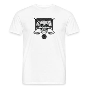 Floorball Floor Hockey Unihockey. - T-shirt homme - blanc - Devant - AI Model Male 178 dark (178cm)