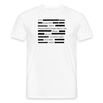 Verschwörungstheorie Außerirdische UFO - Männer T-Shirt - Weiß - Vorne - AI Model Male 178 dark (178cm)