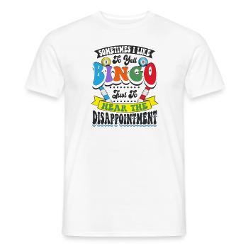 Jeu Bingo Fan Lottery Jeu Bingo - T-shirt homme - blanc - Devant - AI Model Male 178 dark (178cm)