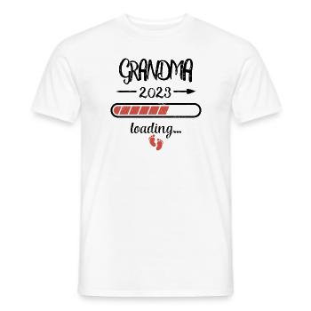 Oma 2023 Loading Schwangerschaft Großmutter Geburt - Männer T-Shirt - Weiß - Vorne - AI Model Male 178 dark (178cm)