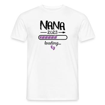 Oma 2023 Loading Schwangerschaft Großmutter Geburt - Männer T-Shirt - Weiß - Vorne - AI Model Male 178 dark (178cm)