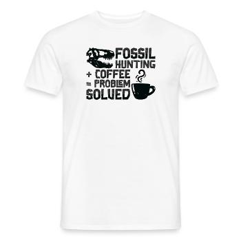 Fossilien Kaffee Fossilienjagd Paläontologe - Männer T-Shirt - Weiß - Vorne - AI Model Male 178 dark (178cm)