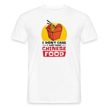 Asiatisch Essen Chinesisch Essen Fan Nudel Foodie - Männer T-Shirt - Weiß - Vorne - AI Model Male 178 dark (178cm)