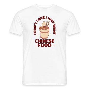 Asiatisch Essen Chinesisch Essen Fan Nudel Foodie - Männer T-Shirt - Weiß - Vorne - AI Model Male 178 dark (178cm)