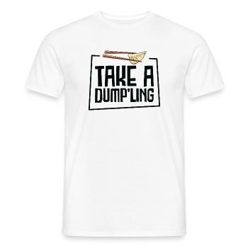 Boulettes Cuisine asiatique Fan de nourriture chinoise - T-shirt homme - blanc - Devant - AI Model Male 178 dark (178cm)