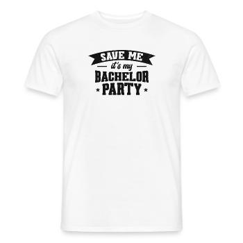 Junggeselle trinkt Bräutigam Junggesellenabschied - Männer T-Shirt - Weiß - Vorne - AI Model Male 178 dark (178cm)