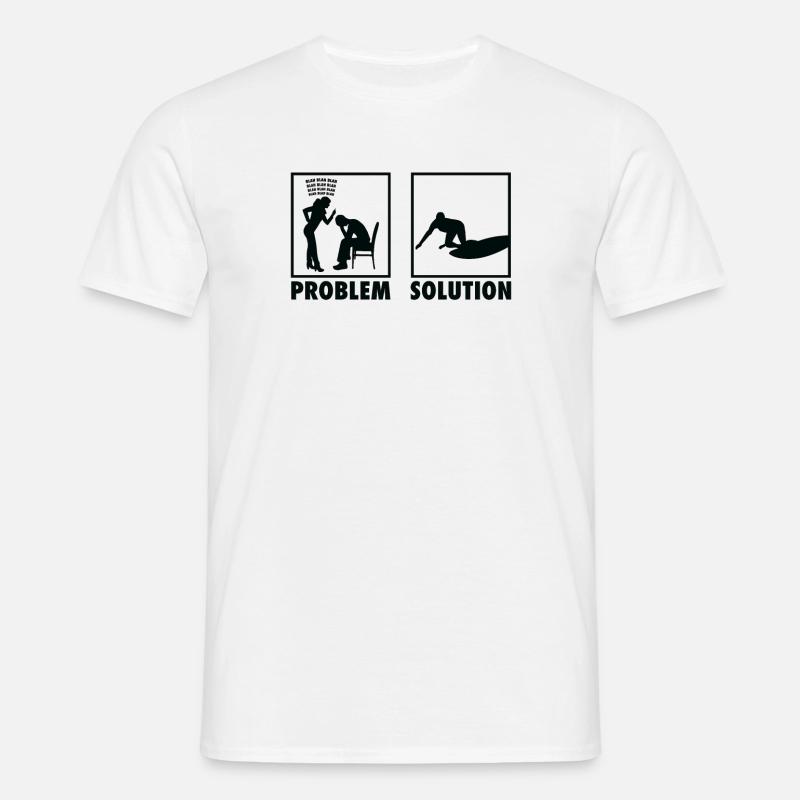 Surfing Surfers Statement Problem Solution. - Männer T-Shirt - Weiß