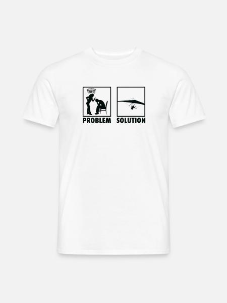Paragliding Paragliders Statement Problem - Men's T-Shirt - white