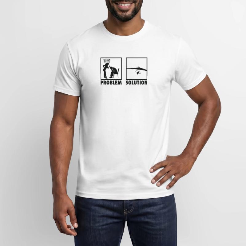Paragliding Paragliders Statement Problem Männer T-Shirt