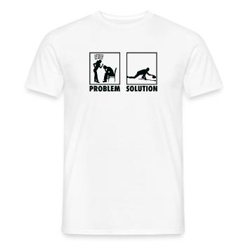 Curling Winter Sports Athletes Statement Problem - Männer T-Shirt - Weiß - Vorne - AI Model Male 178 dark (178cm)
